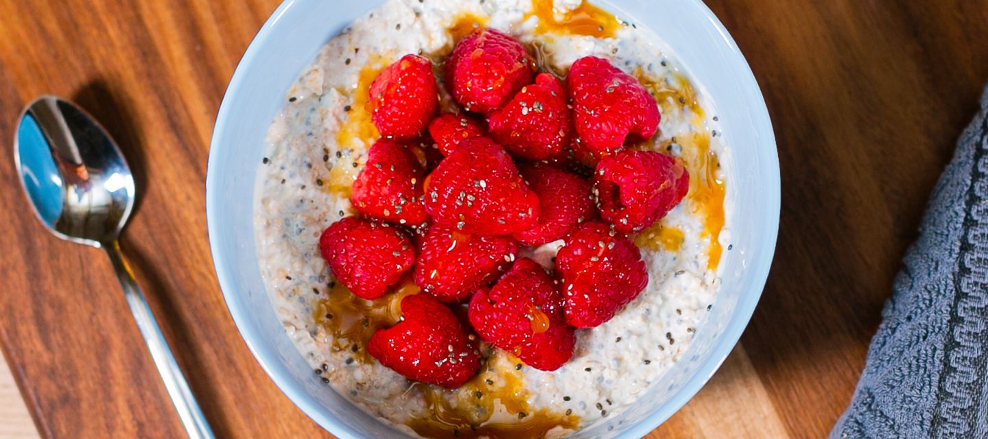 Овсянка без варки с семенами чиа