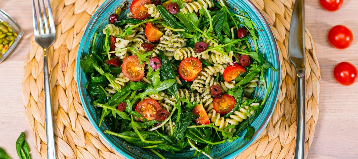 Песто-паста салат