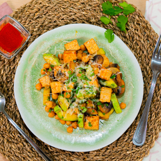 Тофу с овощами