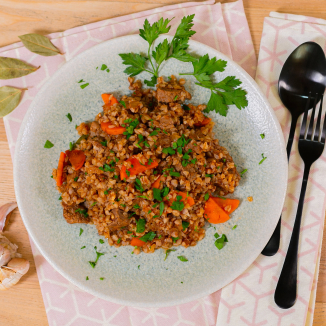 Гречка по купечески с говядиной