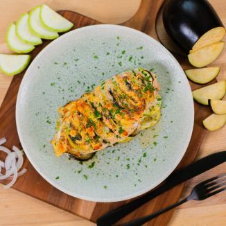 Куриная грудка, фаршированная овощами