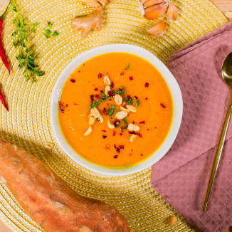 Тайский крем-суп из батата
