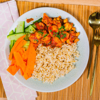 Цыплёнок с апельсином и кешью