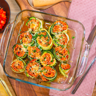 Цукини роллы с курицей