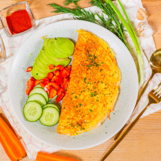 Омлет с морковью