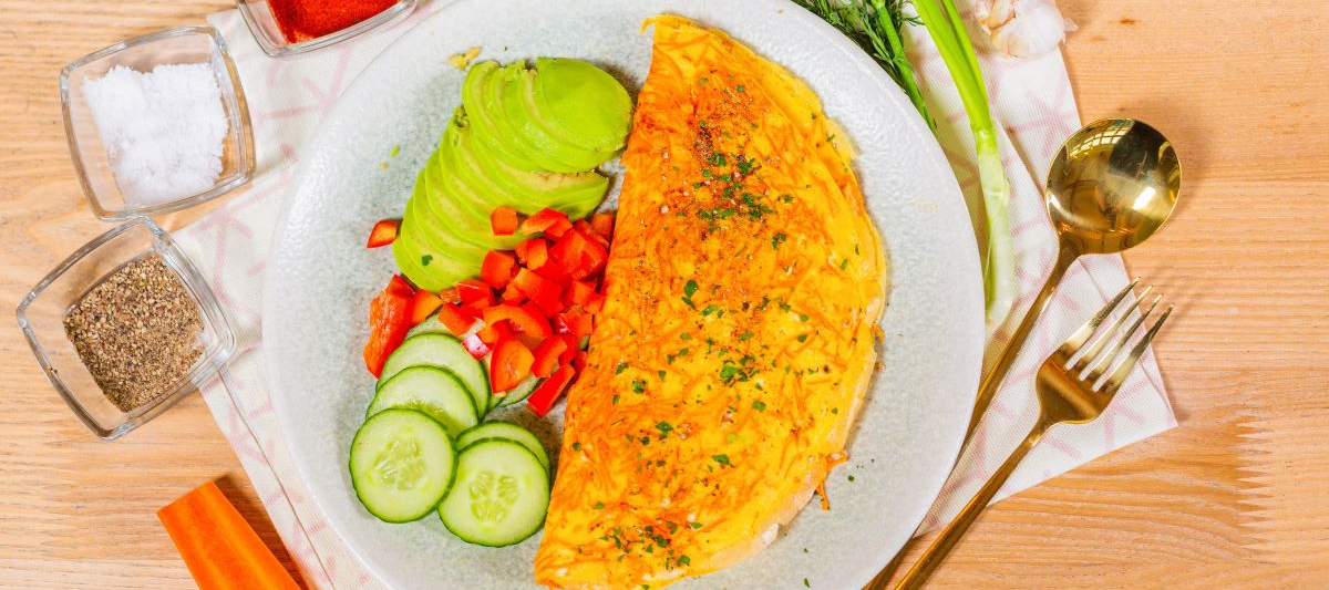 Омлет с морковью