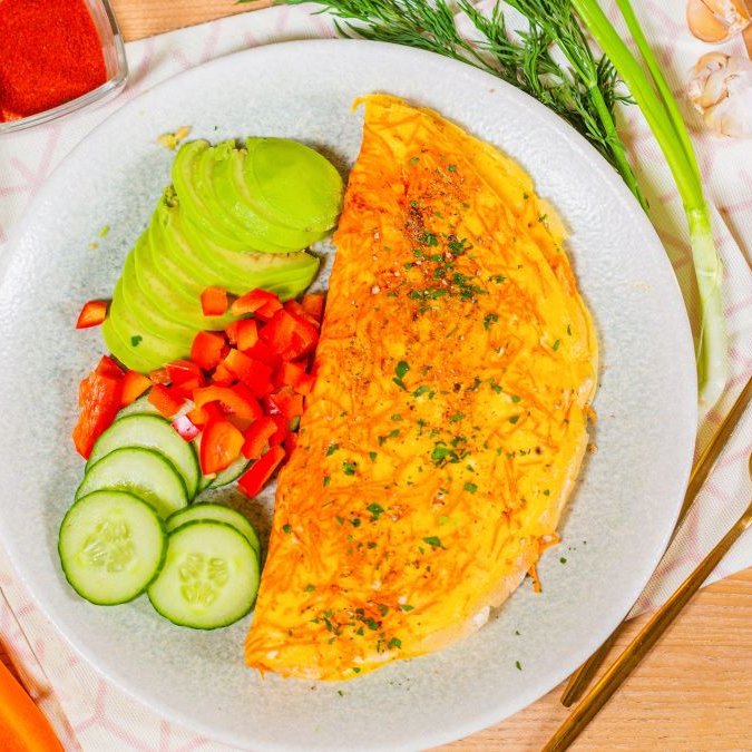 Омлет с морковью