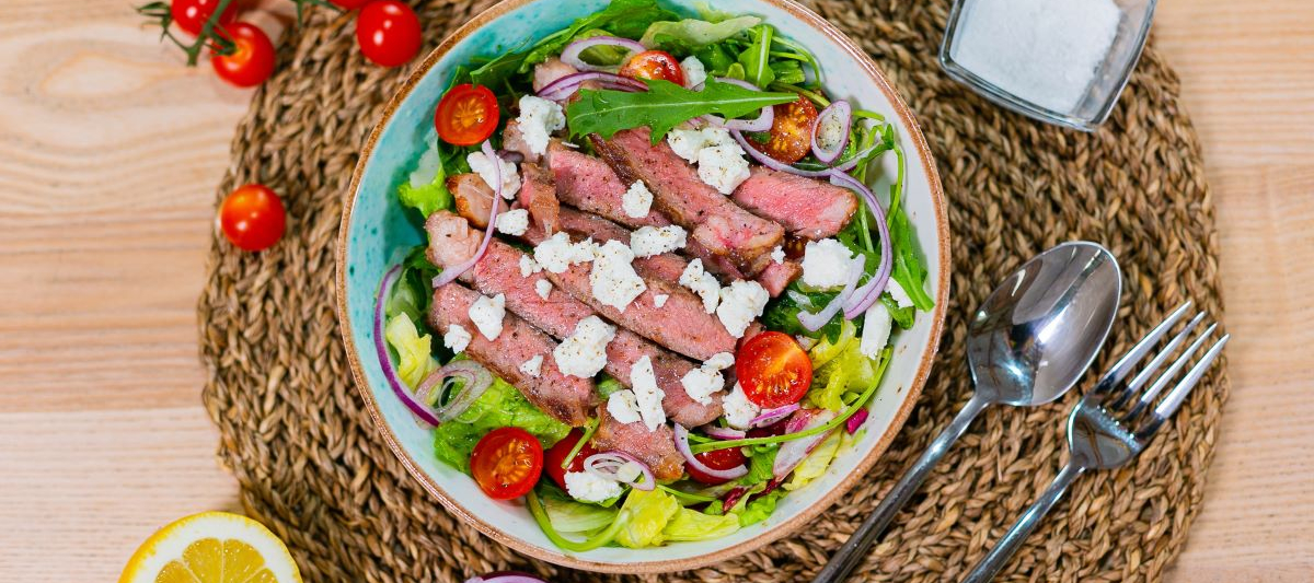 Стейк салат