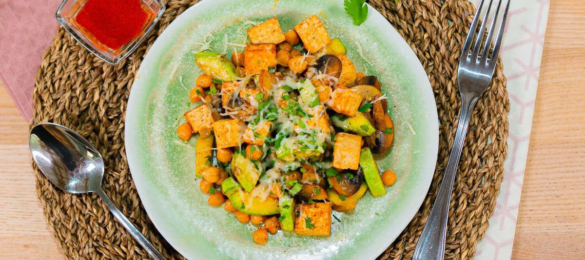 Тофу с овощами