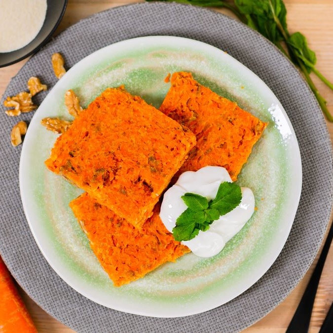 Морковная запеканка