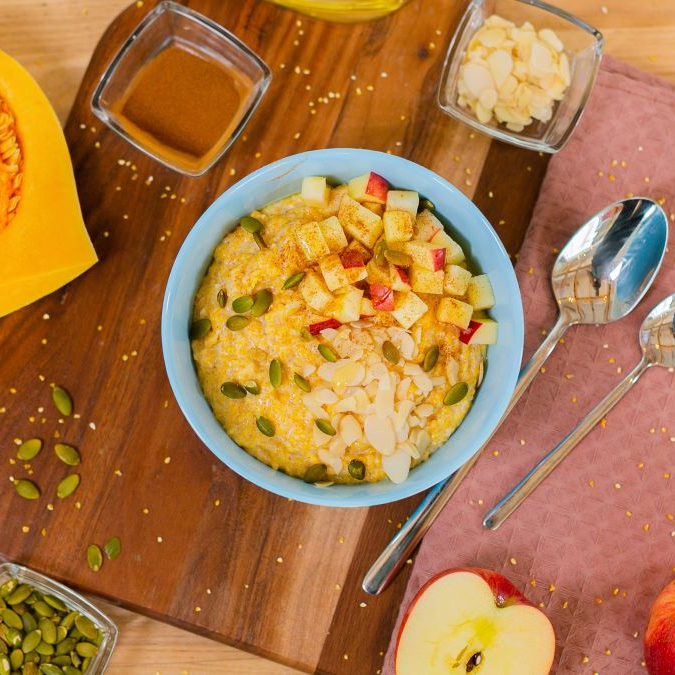 Сладкая полента с тыквой