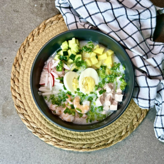 Окрошка в азиатском стиле