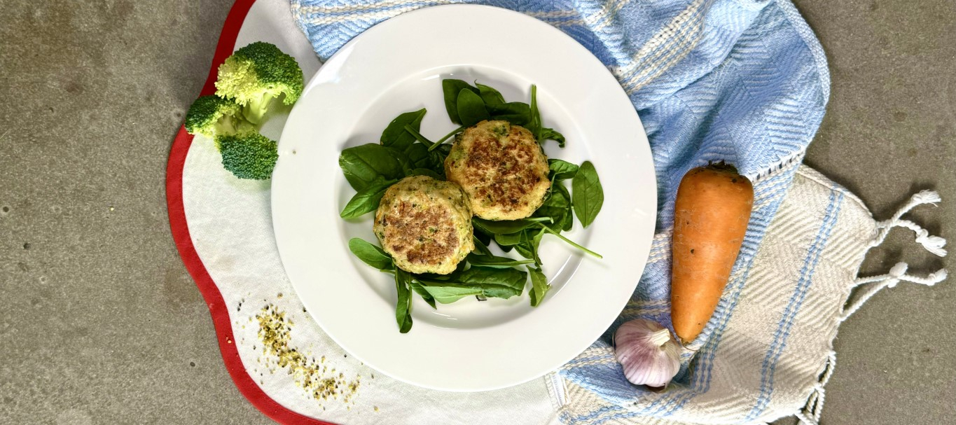 Котлеты из трески с брокколи