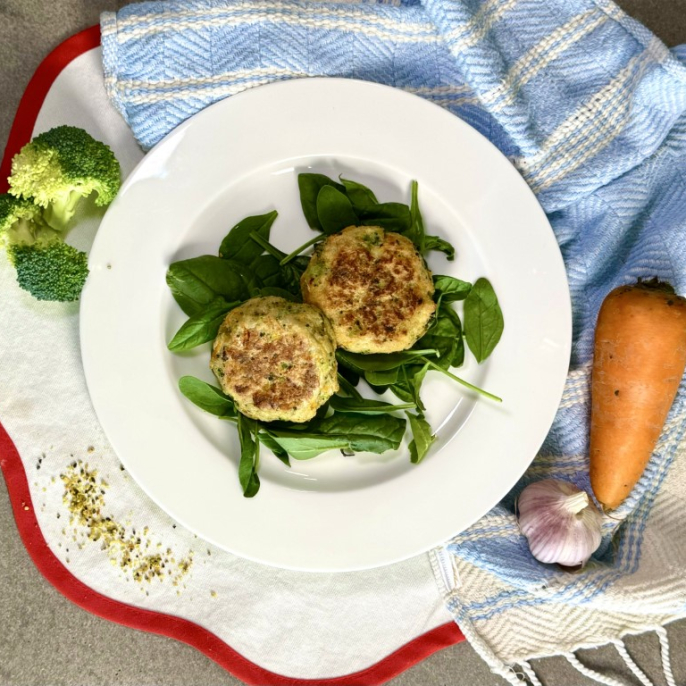 Котлеты из трески с брокколи