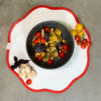 Кабачковые ньокки с соусом песто