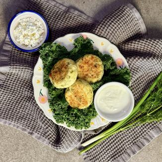 Сырники с сыром и зеленью