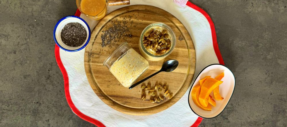 Йогурт с чиа и тыквой