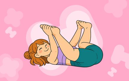 Ананда Баласана: как поза счастливого ребёнка возвращает пояснице подвижность за 40 секунд после долгого сидения