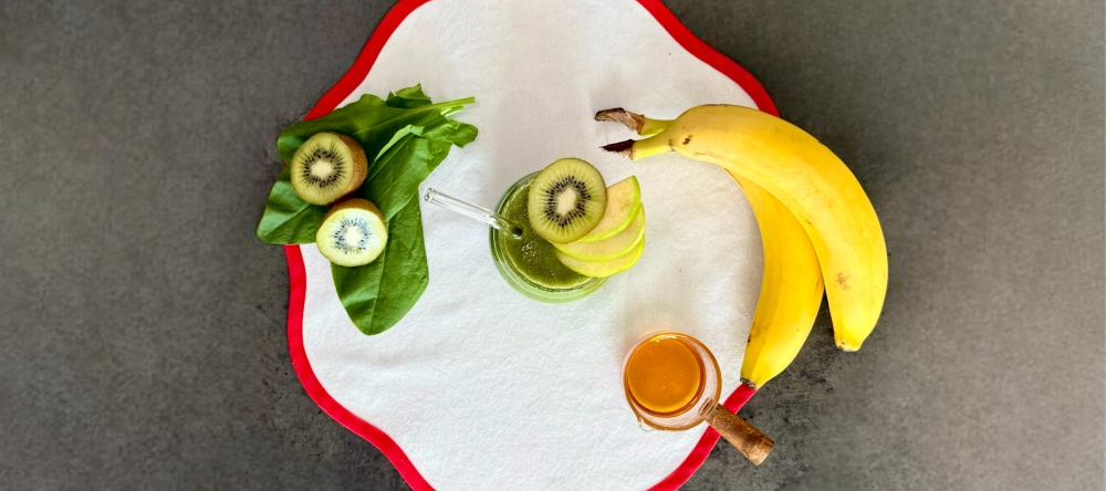 Смузи с щавелем и киви