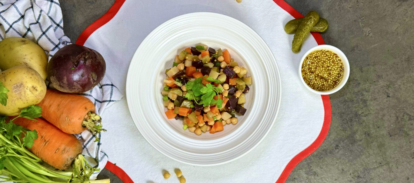 Винегрет с нутом