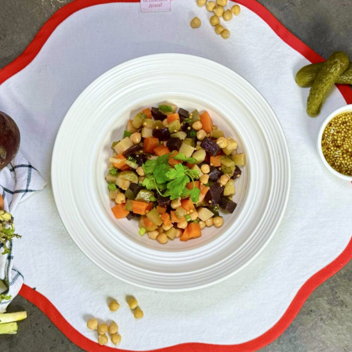 Винегрет с нутом