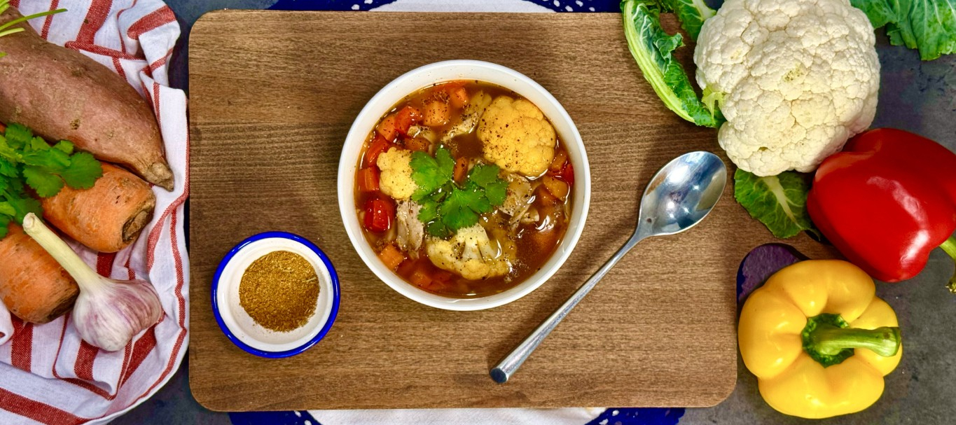 Куриный суп с цветной капустой